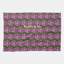 Paño De Cocina "mi cocina mi regla" elegantes purpleflowers flora