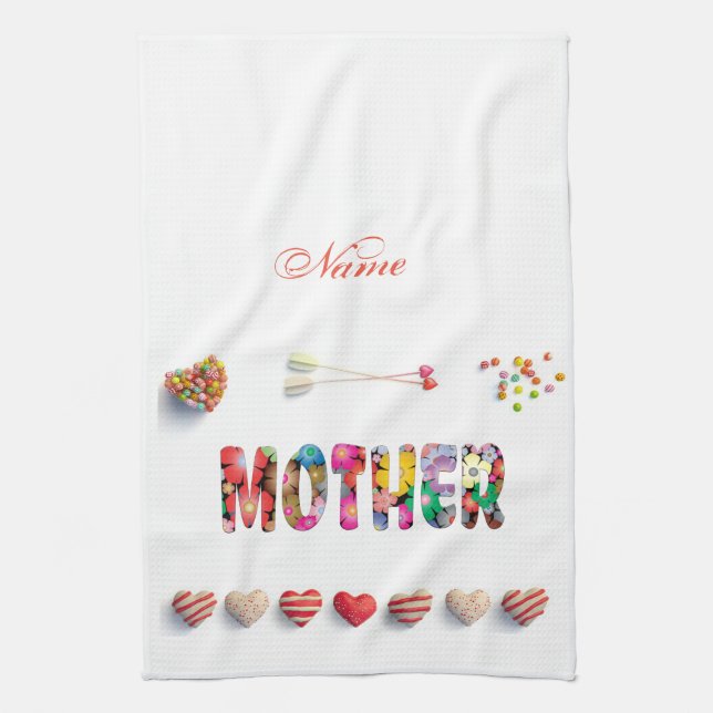 Paño De Cocina Mi mamá es mi reina (Vertical)