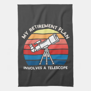 Paño De Cocina Mi plan de jubilación implica un telescopio