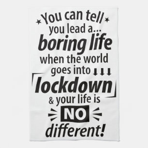 Paño De Cocina Mi vida de bloqueo de aburrimiento - Divertida pan