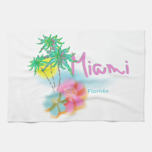 Paño De Cocina Miami hermosa la Florida