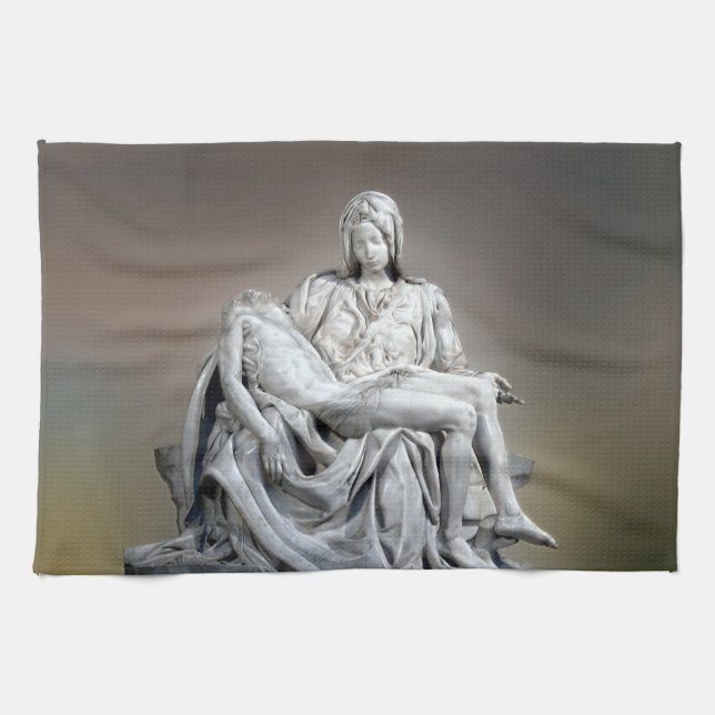 Paño De Cocina Michelangelo - La Pieta (Horizontal)