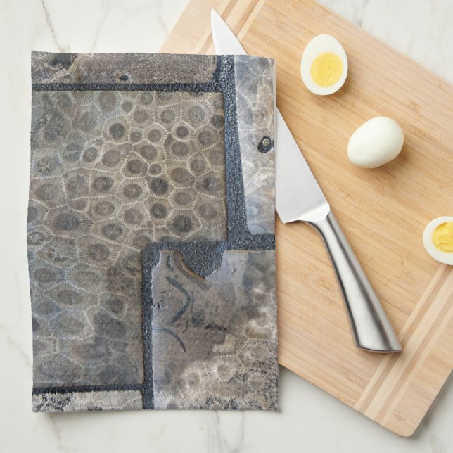 Paño De Cocina Michigan Petoskey Stone (Doblado Cuarto)
