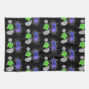 Paño De Cocina Microbios Virales
