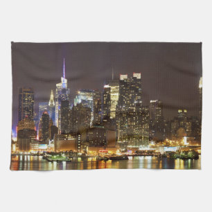 Paño De Cocina Midtown Manhattan visto de Weehawken New Jersey