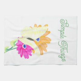 Paño De Cocina Minimalist Butterfly and Flowers 'Simple Things'