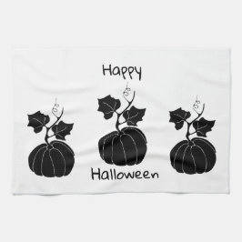 Paño De Cocina Minimalista Feliz Halloween Cute