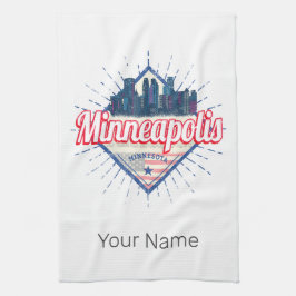 Paño De Cocina Minneapolis Minnesota Estados Unidos Skyline