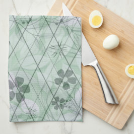 Paño De Cocina Mint Green Vintage Inspiro Garden Diamond