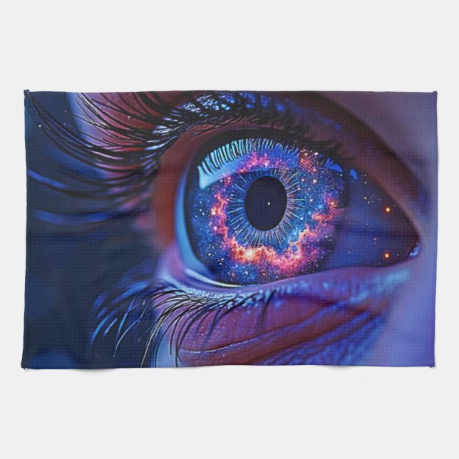 Paño De Cocina Mirada estelar cósmica (Horizontal)