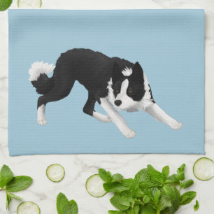 Paño De Cocina Mirada fija del border collie