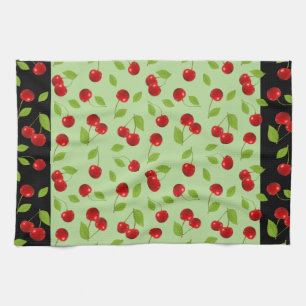 Paño De Cocina Mismo cereza Dishtowel - en verde