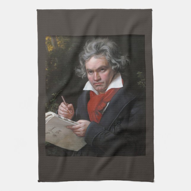 Paño De Cocina Missa Solemnis: Música clásica de Ludwig Beethoven (Vertical)