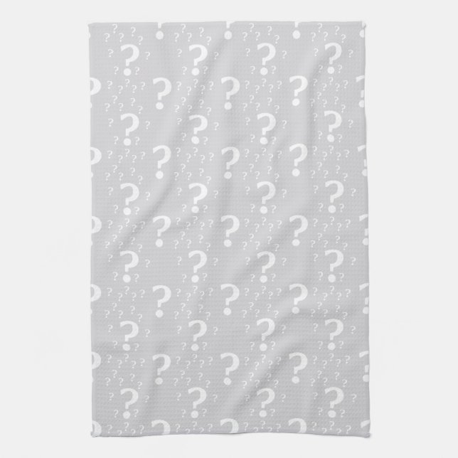 Paño De Cocina Misterio marca de interrogación acertijo de rompec (Vertical)
