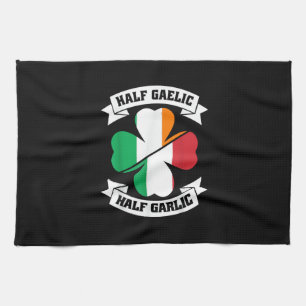 Paño De Cocina Mitad gaélico italiano irlandés mitad gaélico Sain
