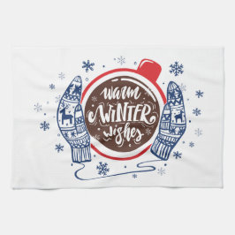 Paño De Cocina Mittens Y Cocoa Warm Winter Wire Holiday