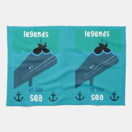 Paño De Cocina Moby Dick Sea Fantasy | Funny Ocean And Sea Servin
