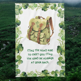 Paño De Cocina Mochila Que el camino se eleve Santo Patricio irla