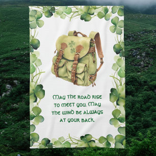 Paño De Cocina Mochila Que el camino se eleve Santo Patricio irla