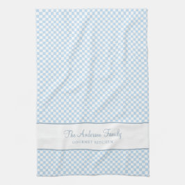 Paño De Cocina Moda Dusty Blue Plaid Check Country Gourmet