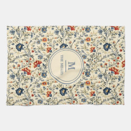 Paño De Cocina Moda Rústica Francesa | Apellido Personalizado