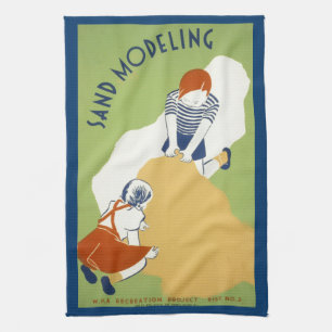 Paño De Cocina Modelado de arena