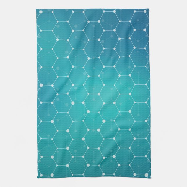 Paño De Cocina Modelo azul de la DNA del trullo (Vertical)