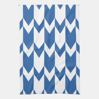 Paño De Cocina Modelo azul marino y blanco de Chevron