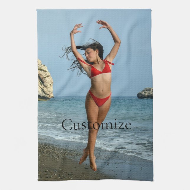 Paño De Cocina Modelo bikini bailando Thunder_Cove (Vertical)