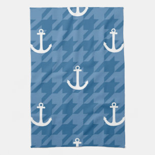 Paño De Cocina Modelo blanco del ancla