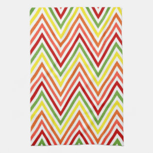 Paño De Cocina Modelo colorido de Chevron del zigzag