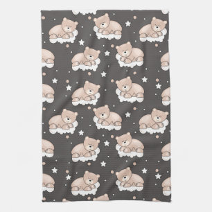 Paño De Cocina modelo con pequeño dormir del oso