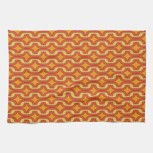 Paño De Cocina modelo de la cadena del estilo 70s (Horizontal)