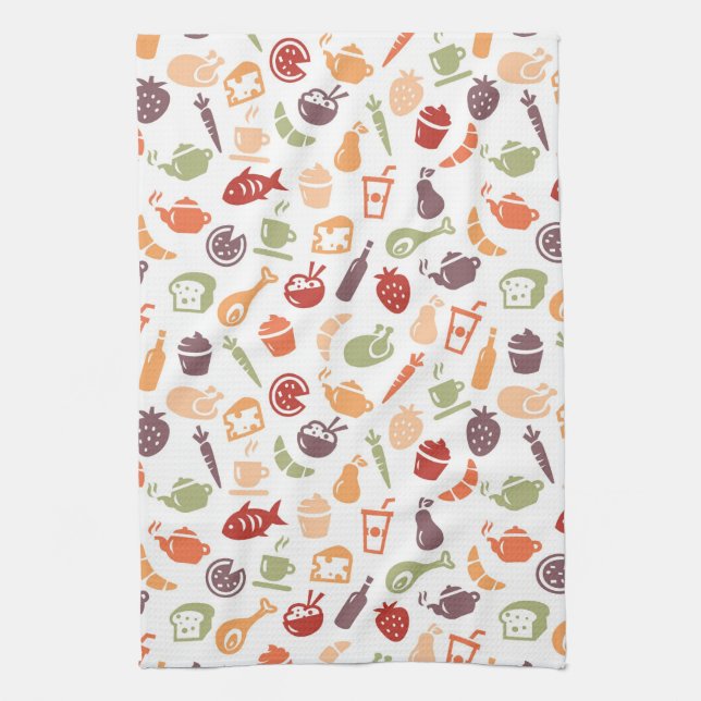 Paño De Cocina Modelo de la comida (Vertical)