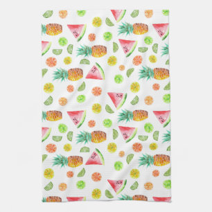 Paño De Cocina Modelo de la fruta escarchada de la acuarela