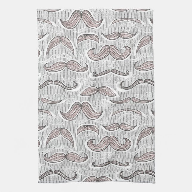 Paño De Cocina Modelo de moda del bigote (Vertical)