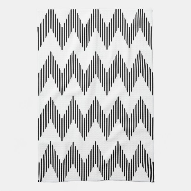 Paño De Cocina Modelo de zigzag geométrico (Vertical)