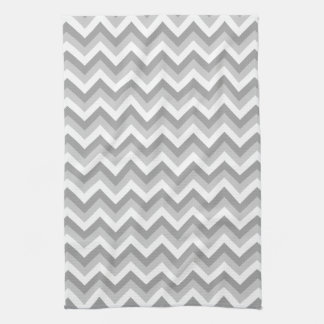 Paño De Cocina Modelo de zigzag gris y blanco