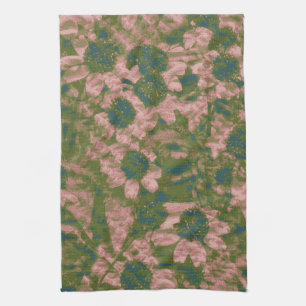 Paño De Cocina Modelo del camuflaje de la flor