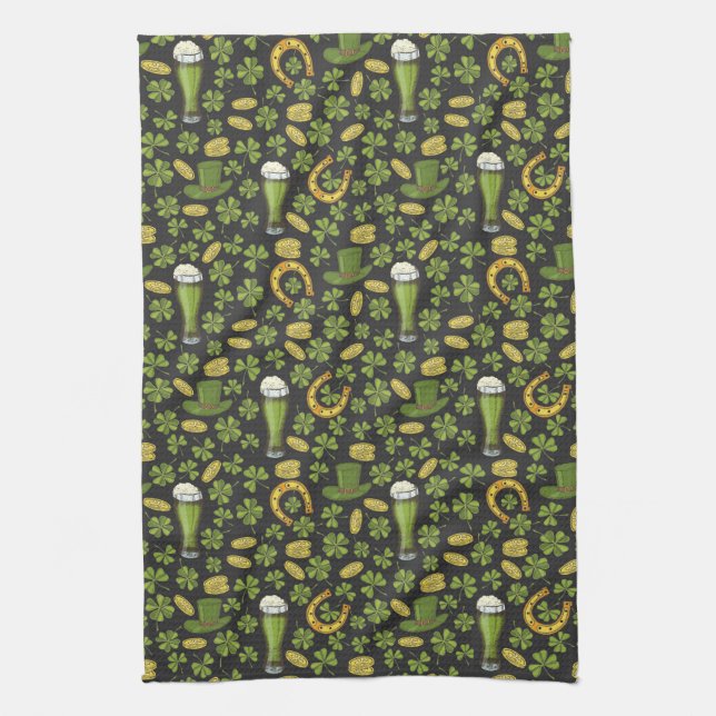 Paño De Cocina Modelo del día de St Patrick (Vertical)