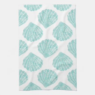 Paño De Cocina Modelo del Seashell de Seafoam