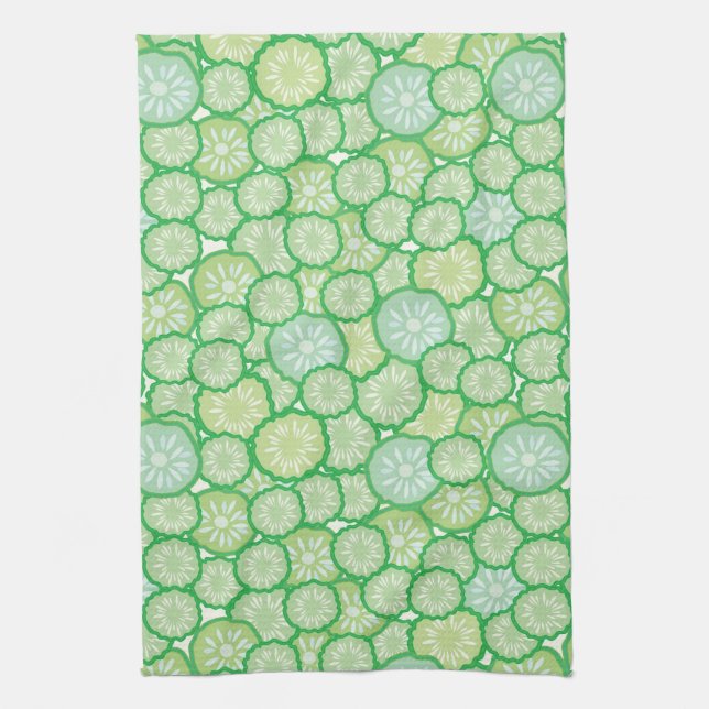 Paño De Cocina Modelo divertido del pepino (Vertical)