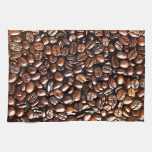 Paño De Cocina Modelo entero de los granos de café
