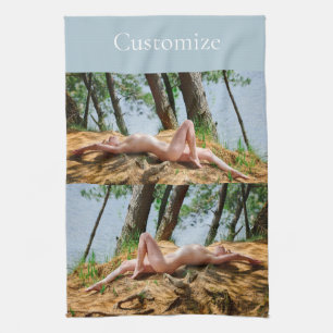 Paño De Cocina Modelo femenino de baños de sol Thunder_Cove