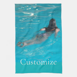 Paño De Cocina Modelo femenino de natación Thunder_Cove