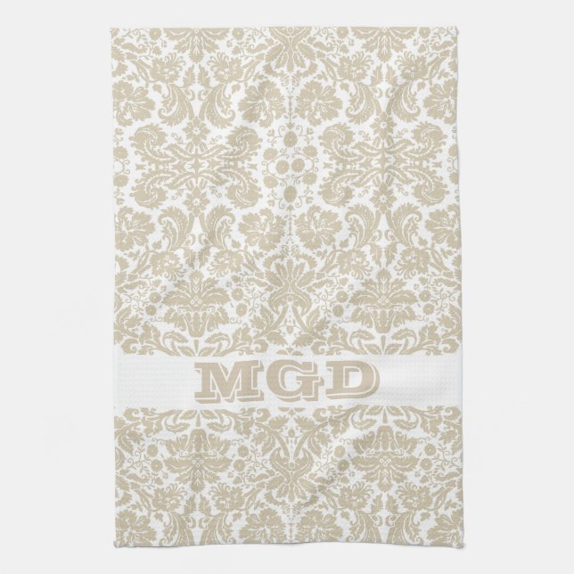 Paño De Cocina Modelo floral francés del nouveau del arte del (Vertical)