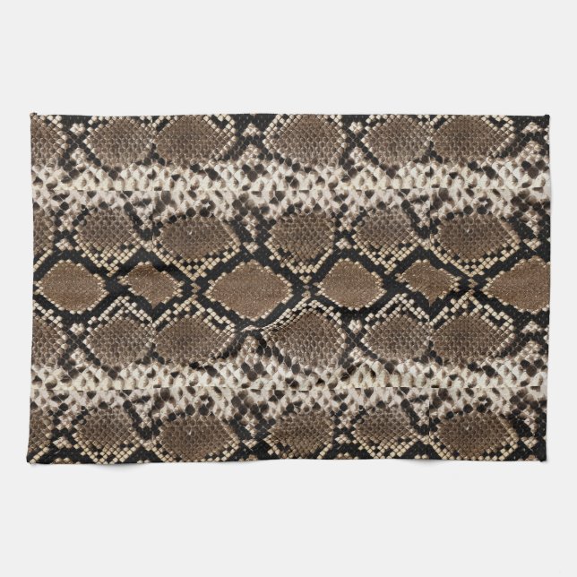 Paño De Cocina Modelo fotográfico del falso piel de serpiente (Horizontal)
