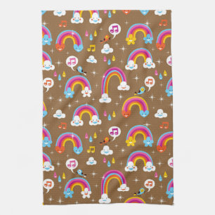 Paño De Cocina modelo lindo de los arco iris