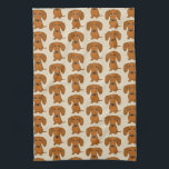 Paño De Cocina Modelo lindo de los Dachshunds<br><div class="desc">Toalla de la cocina del amante del perro de la salchicha de Frankfurt</div>