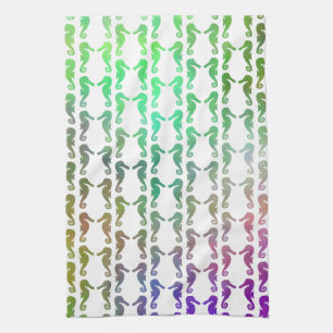 Paño De Cocina Modelo multicolor del Seahorse